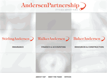 Tablet Screenshot of andersenpartnership.com